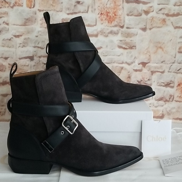 New Chloe 30mm Rylee Strap Bootie - Picture 3 of 10